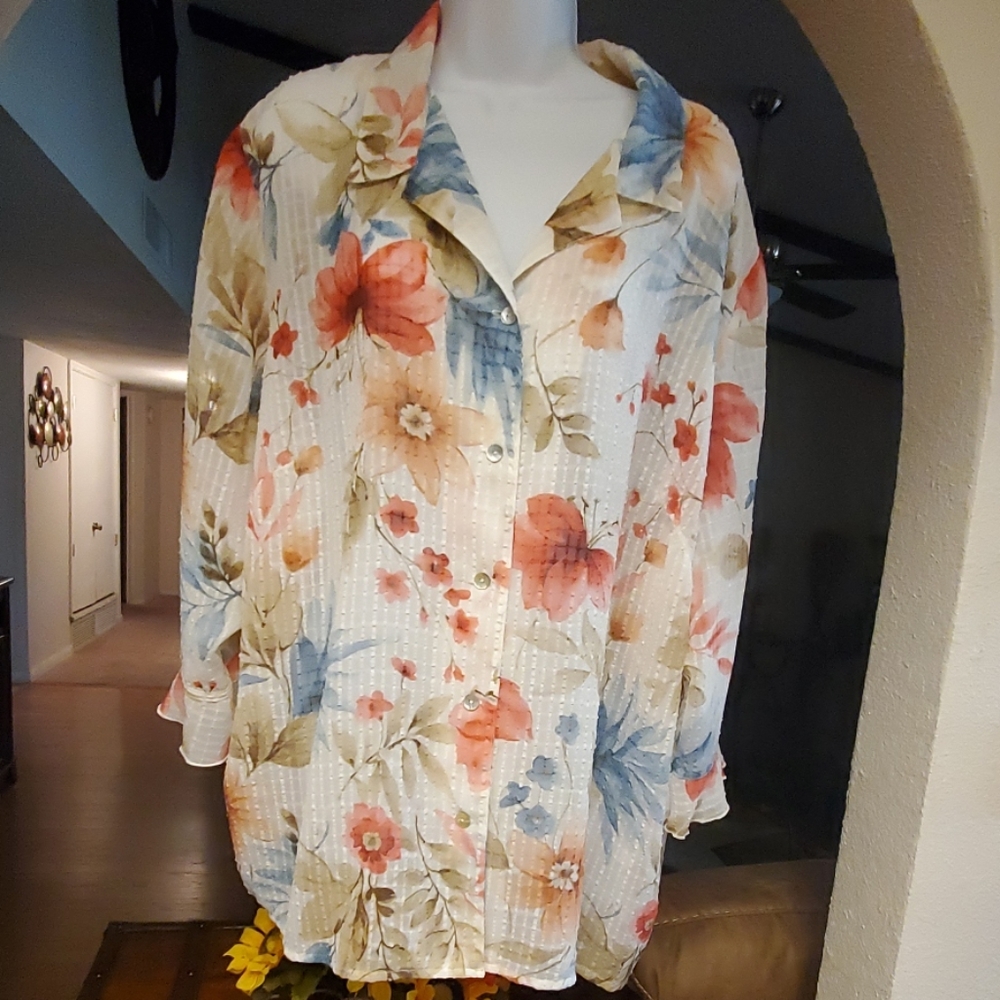 Alfred Dunner sheer burton down